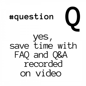 Record video with your FAQ